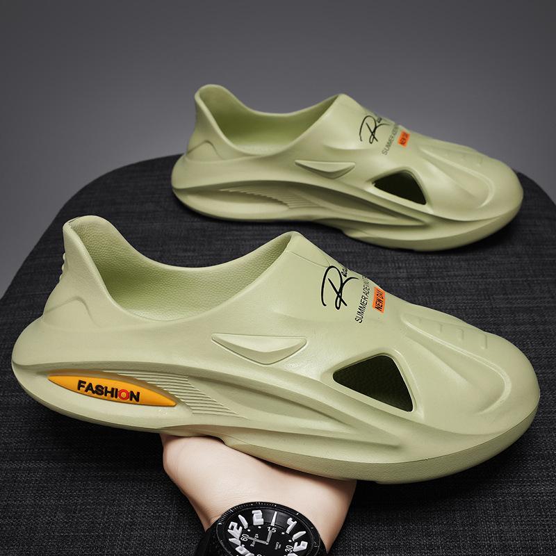 Summer Men And Women Couples Sandals Trend Wear Casual NonSlip Slippers ThickSoled Heightened Stepping On Shit Beach Shoes