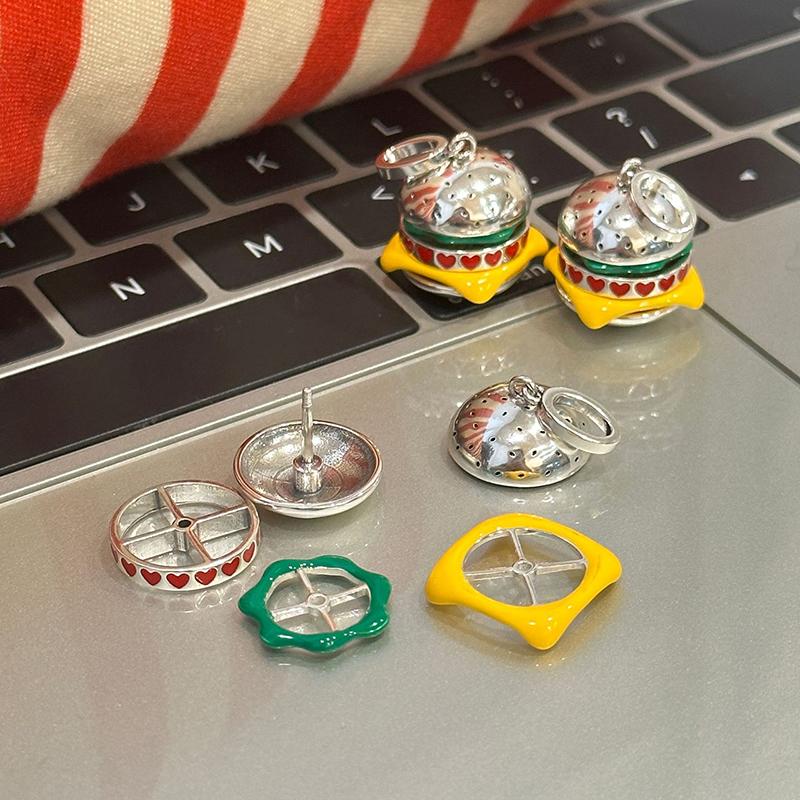 Süßes Hamburger Anhänger Halskette Für Damen Mädchen Schlüsselbein Kette Schmuck Party Geschenk