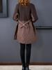XITAO V-neck Patchwork Women Trench Coat FBB1618