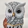 Solar Powered Owl Resin Light Animal Garden Decoration Lights  Ideal for Mother'S Day