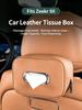 For Zeekr 9X Car Tissue Box Seat Back Drawn Paper Bag Hanging Storage Tissue Bag Interior Modification Leather Accessories