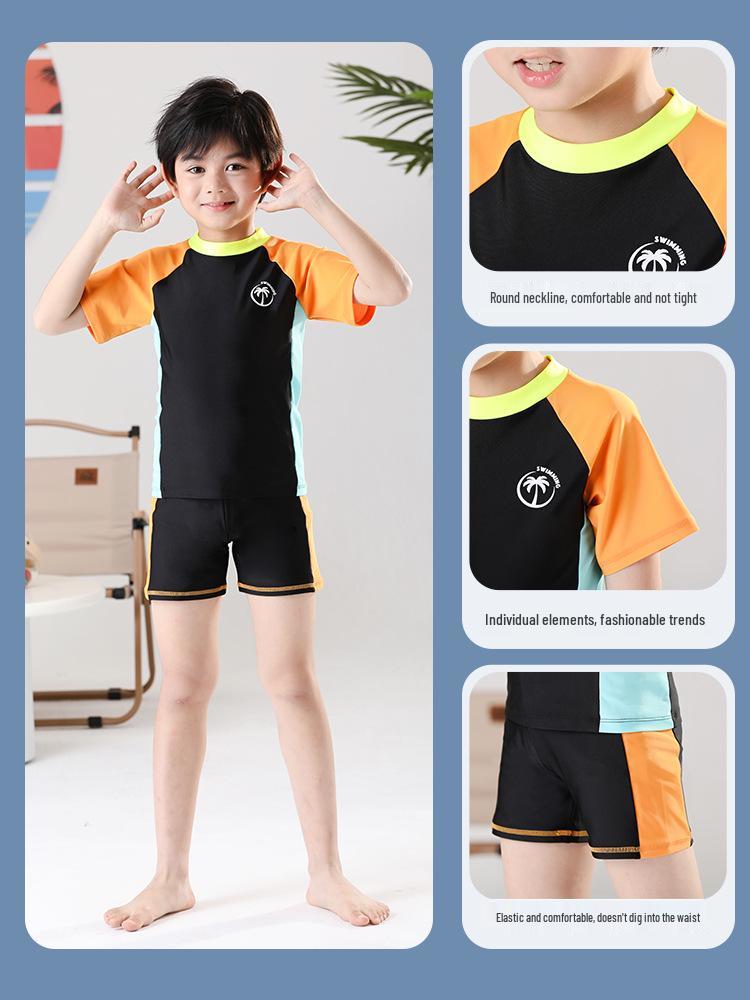 2025 Quick-Dry Two-Piece Swimsuit for Boys - Toddler to Youth Sizes
