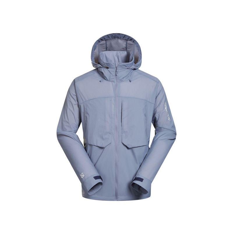 

Salomon Dual Aura Lt Uv Jacket Unisex Jacket Granite-Blue C27136 M