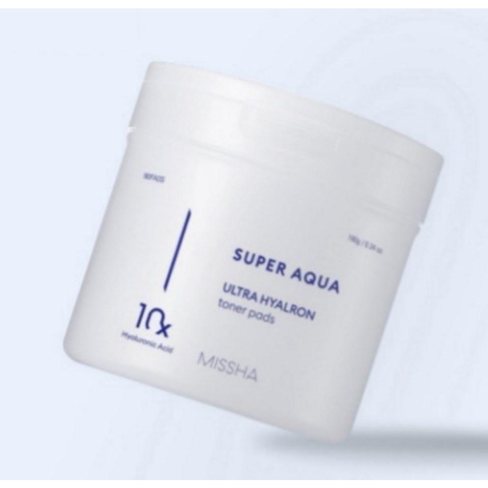 MISSHA Super Aqua Ultra Hyalron Toner Pad 180g, 90 sheets, 1 pack