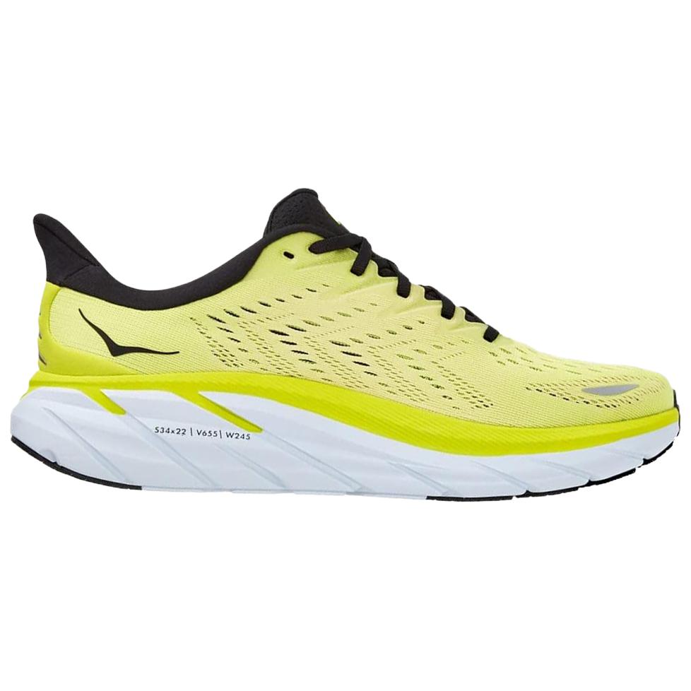 HOKA ONE ONE Clifton 8 Nylon Breathable Low top Running Shoes Men's Yellow 1121374-EPCH