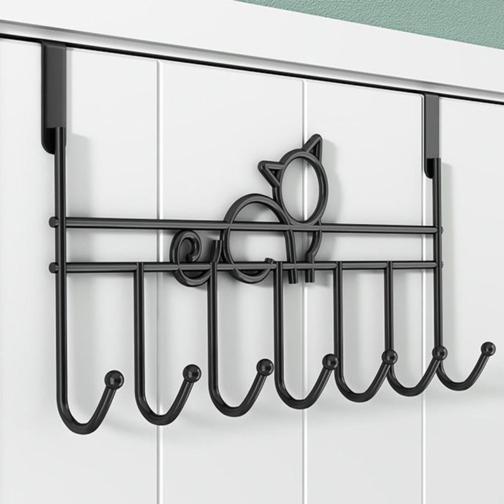 7 Hooks Over Door Hooks Space Saving Door Hanger Rack Door Storage Hook  Kitchen Organizer