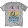 Men's Tom Petty Full Moon Fever (Soft Hand Inks) Slim Fit T-shirt XX-Large Grey