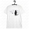 Cat Gallery T-shirt A Cat Judging Cat Art Funny Tee Tops Unique Design Printed T-shirt Women Men Crewneck Cotton Short Sleeve