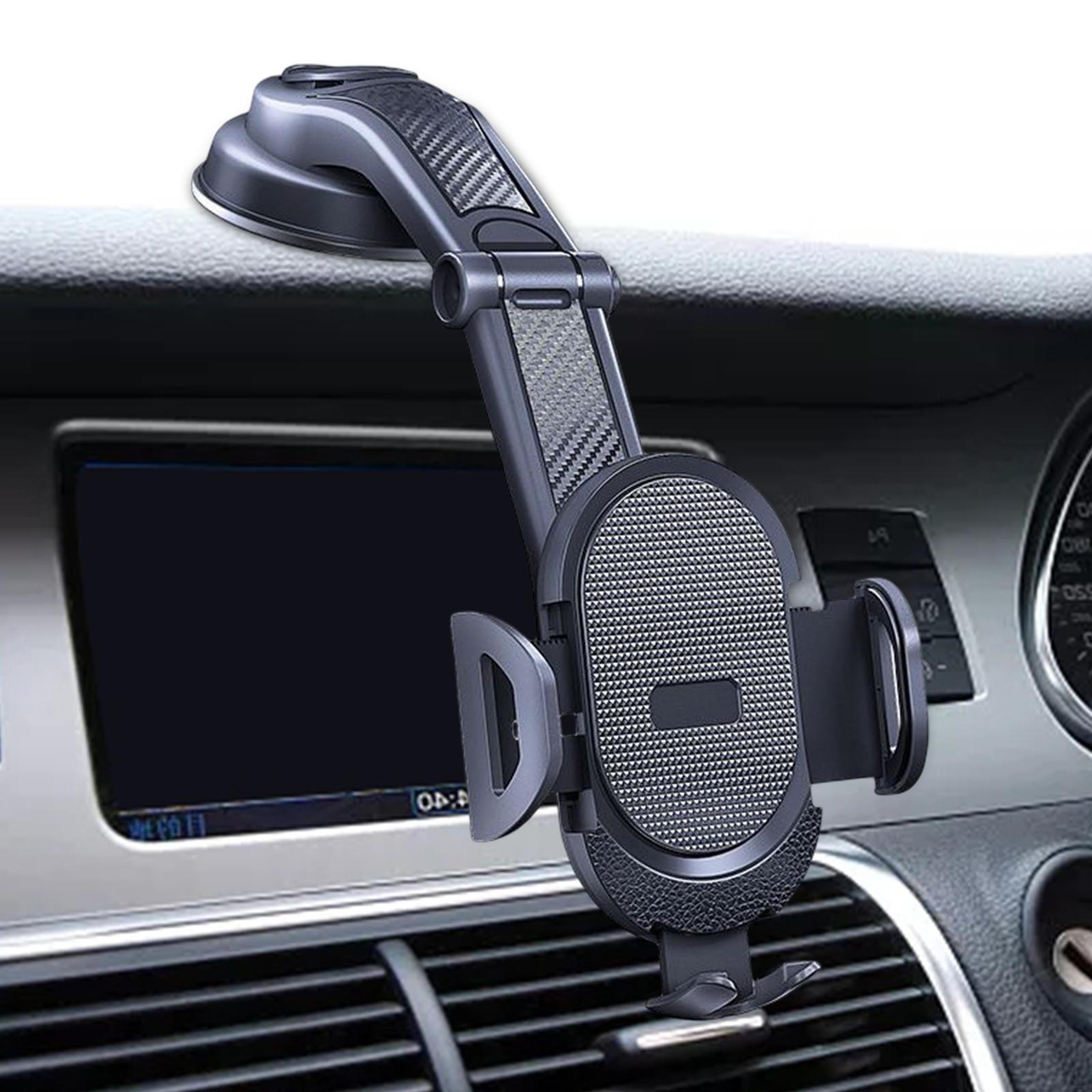 

Car Smartphone Holder, Rotate Windscreen Cradle Stand Mount for Vehicle чёрный