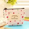 Fashion Flower Pattern Coin Purses Small Fresh Canvas Coin Wallet Lady Earphone Coin Key Money Storage Bag Zipper Pouch