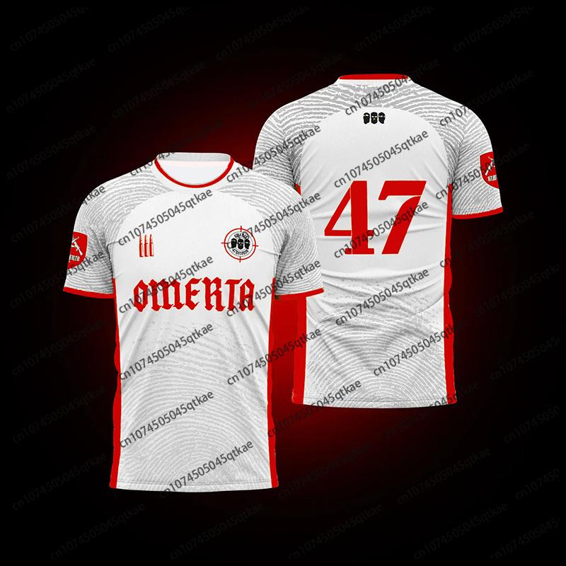 Omerta 47 Jersey Boxing Uniform Summer Outdoor Quick Drying Breathable 3d T-Shirt Maillot Men's And Women's Hip-Hop Streetwear