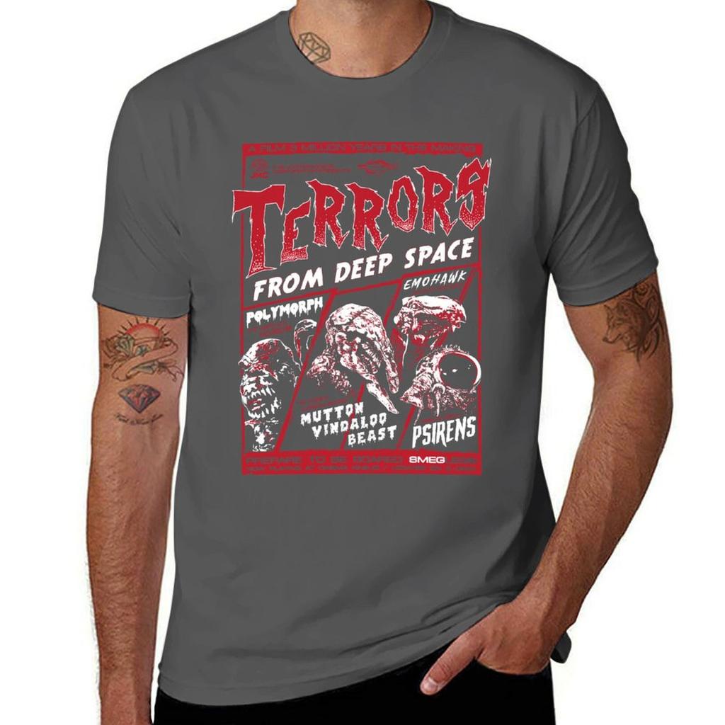 Terrors From Deep Space Tshirt Summer Sports Quick Dry Tshirt
