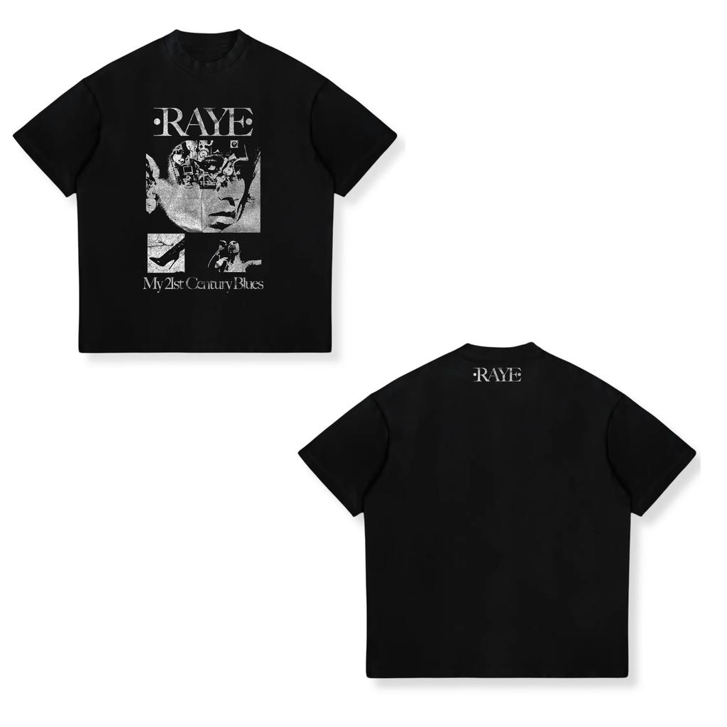 2026 UK Zpěvačka Raye Tour Tričko Jedinečné Módní Krátký Rukáv Tričko Hip Hop Styl Kulatý Výstřih Unisex Dámská Trička Streetwear Tričko