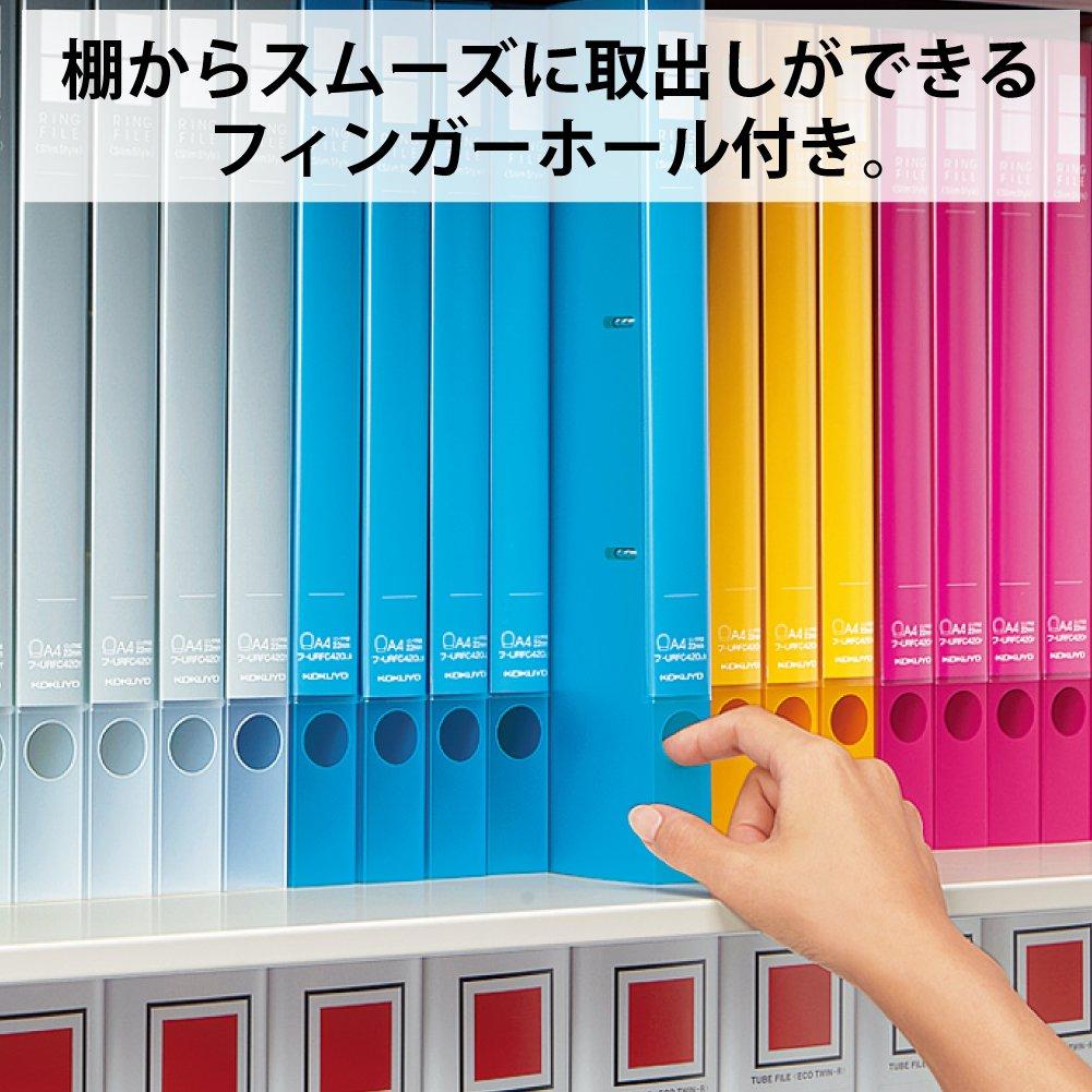 Kokuyo File Ring File Slim Style PP Sheet Cover A4 220 Sheets Pink F-URFC430P