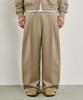 GLW Wide Double-Pleat Sweatpants Beige