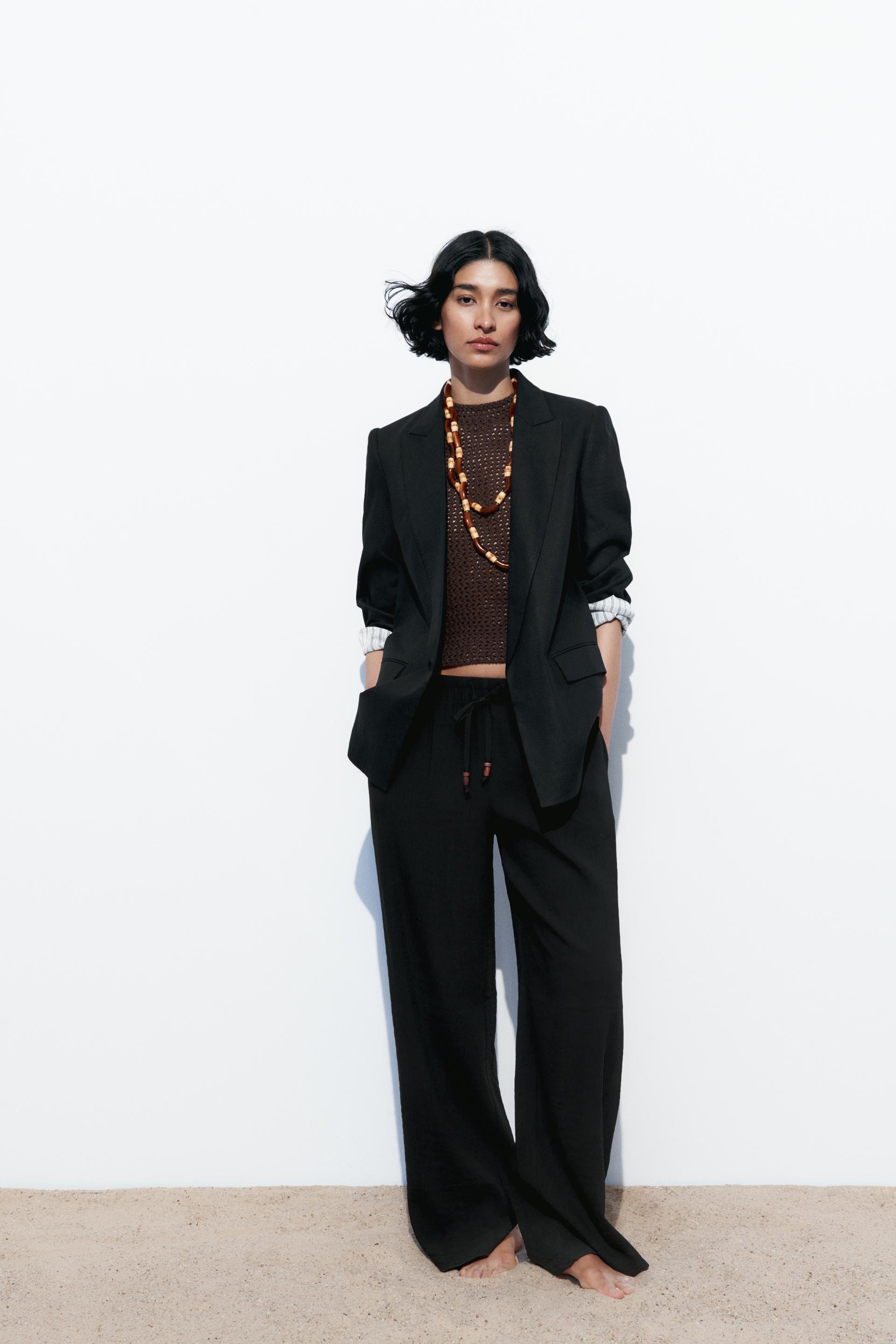 

ОТКРЫТЫЙ ПИДЖАК ИЗ ЛЬНЯНОЙ СМЕСИ С ЗАВЕРШЕННЫМИ РУКАВАМИ