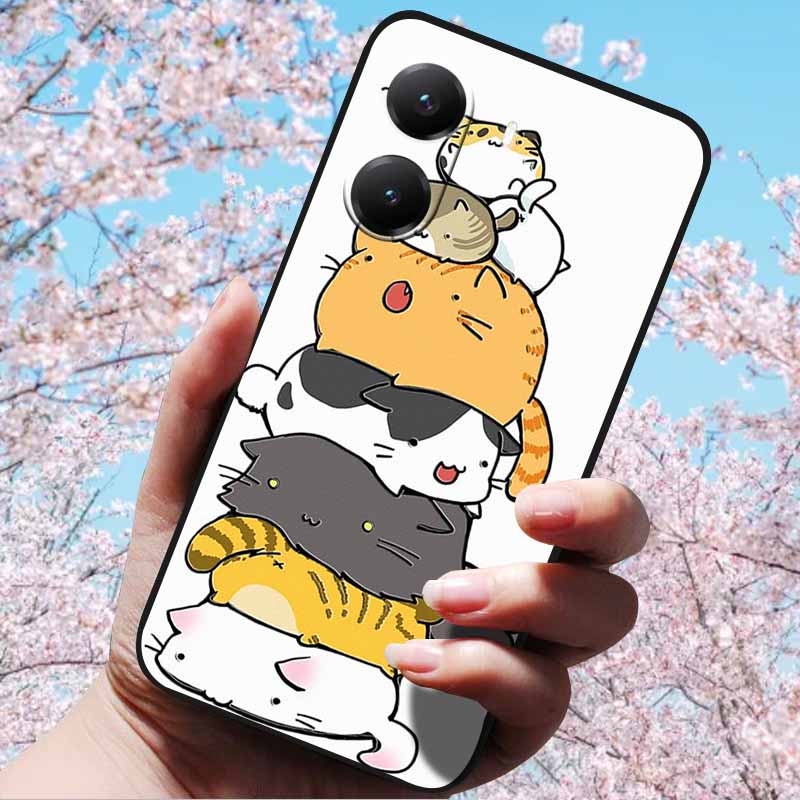 For Xiaomi Poco X7 Pro 3D Relief Flower Emboss Soft Silicone Case Cartoon Painted Back Cover for Poco X7 Pro with 3D Relief Case