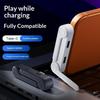 Type C Headphone Adapter 2 In 1 Dual Port with Folding Elbow Bracket Audio Charging for Music Calls Travel Home Office