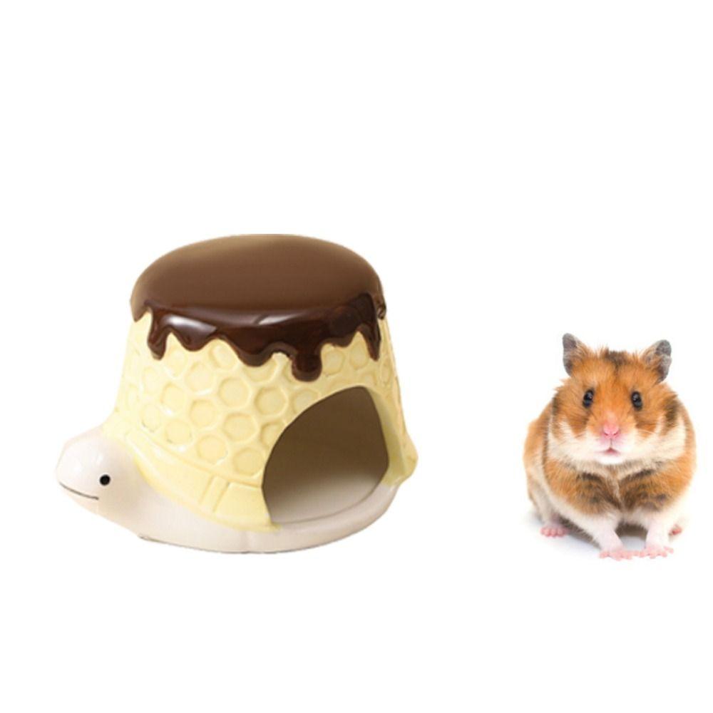 Ceramic Pet Small House Cooling Hamster Bed Hamster Landscaping Supplies Hamster Nest  Bird