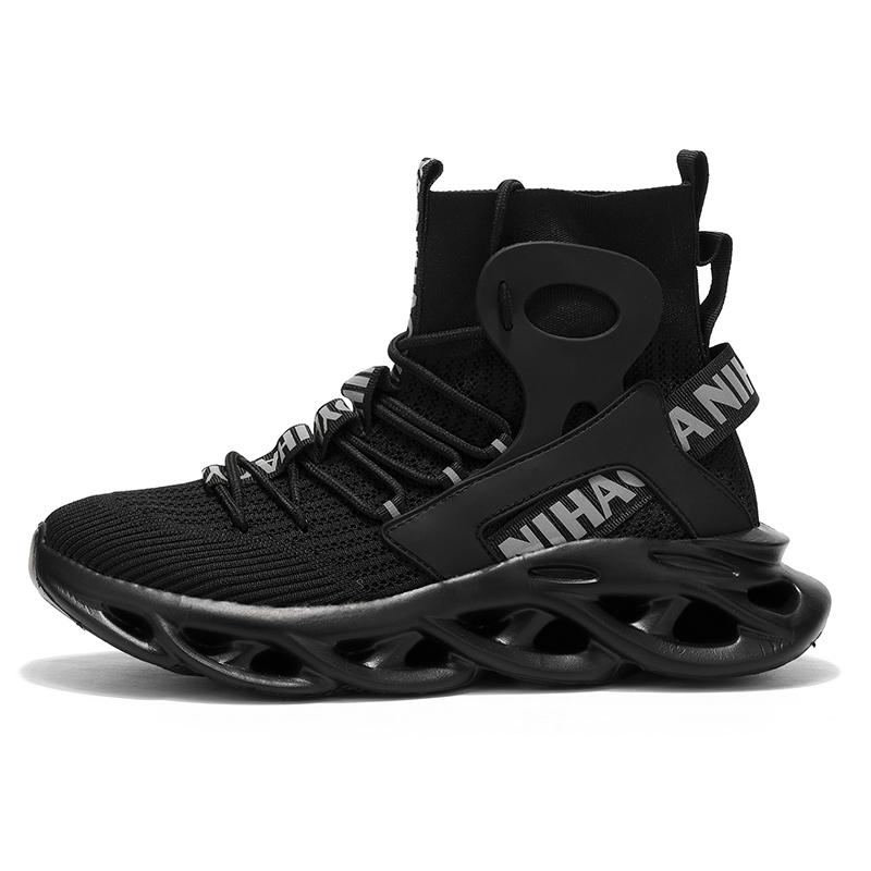 TUINANLE Tides Men Breathable High Top Tenis Sneakers Sport Running Casual Lace Up Walking Sneakers