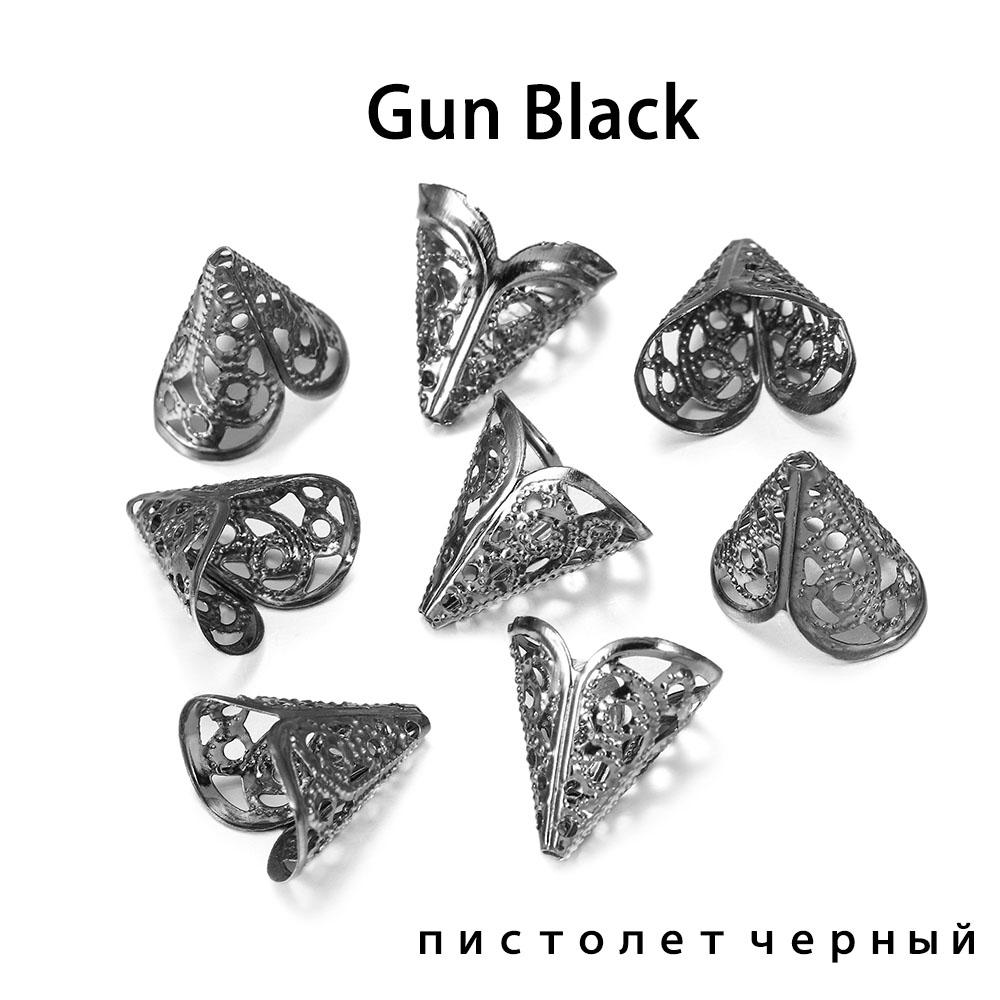 

50 шт. 16x16 мм бісерний ковпачок Старовинні амулети у формі квітки Кулон для виготовлення ювелірних виробів DIY Сережки Намисто Приладдя