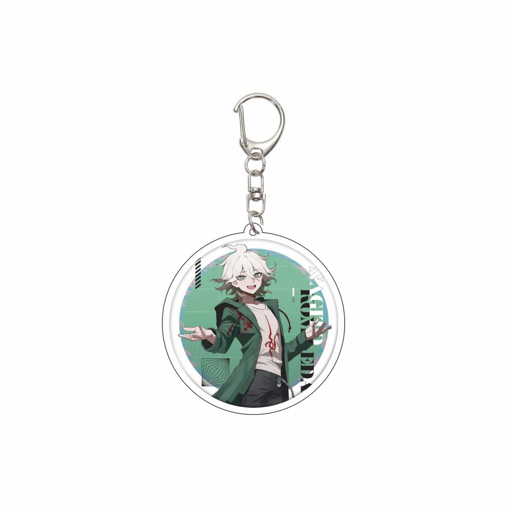 55MM Anime Danganronpa Keychain Aoi Asahina/Byakuya Togami/Junko Enoshima  Key Chain Acrylic Model Plate Christmas Gifts