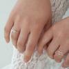 geegee [silver925] rose petal ring (2color)