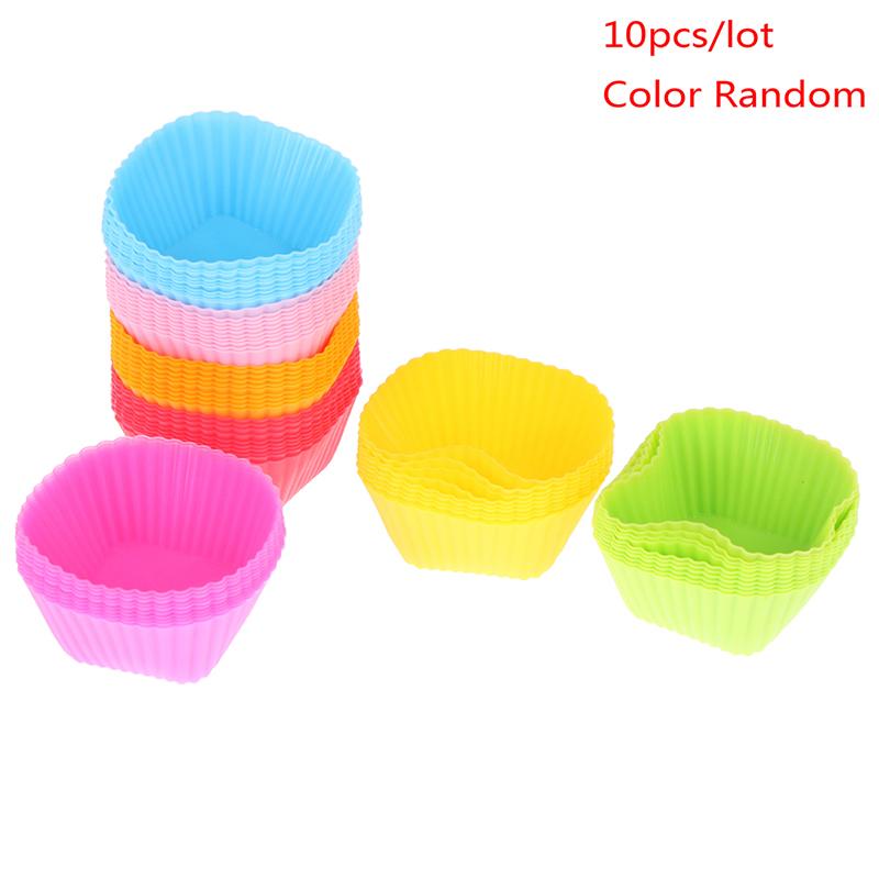 

10 шт. Силиконовые формочки для кексов квадратной формы, инструмент для кексов, форма для выпечки, силиконовая форма для выпечки, кексы своими руками, кухонные аксессуары разноцветный