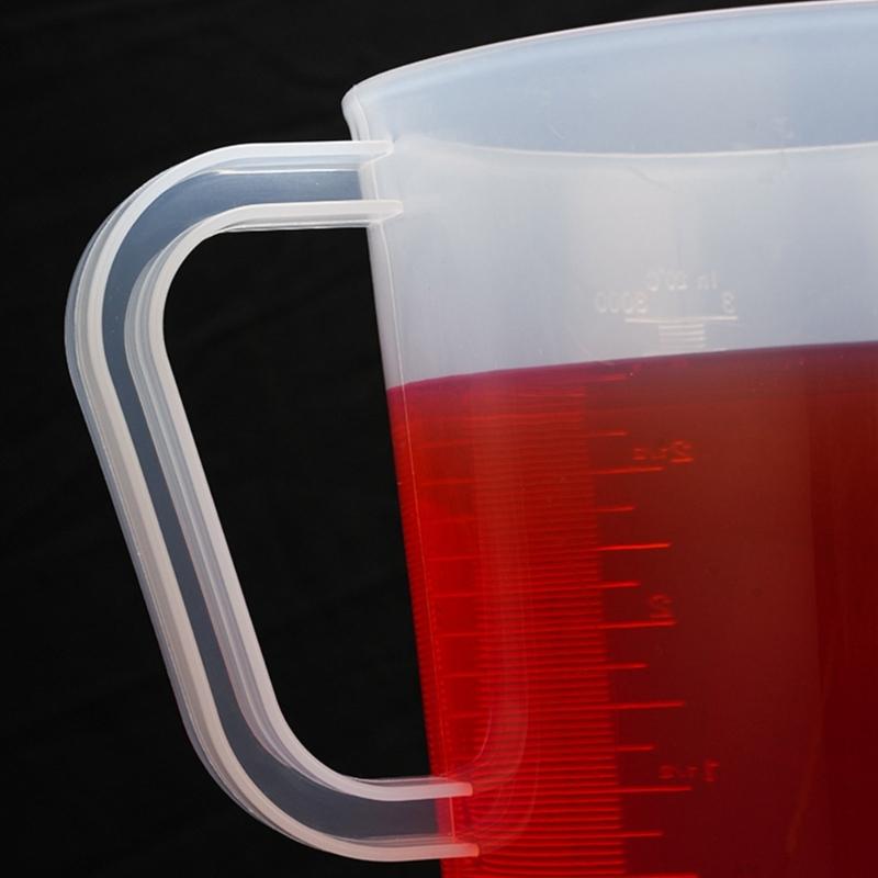 Functional 3000ml Measuring Pitchers with Lid Plastic Measuring Pitchers with Lid for Paint Mixing and Kitchen Use