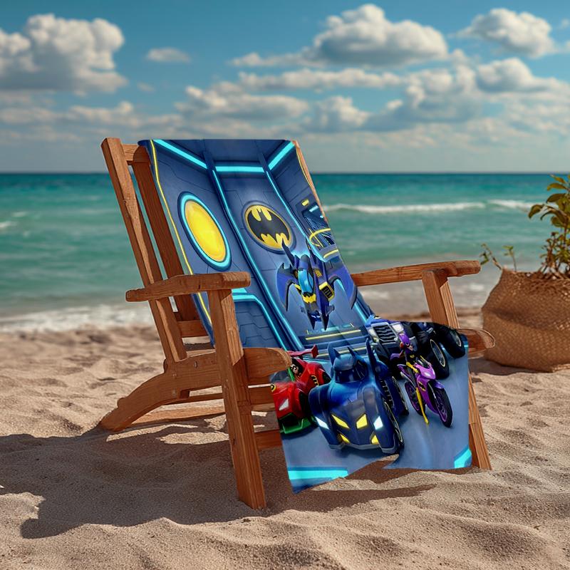 Ultra-Soft Beach Towel with Batwheels Theme,Ideal for Pool - Camping, Diving - Perfect Travel Essential, Vibrant Beach Towel.
