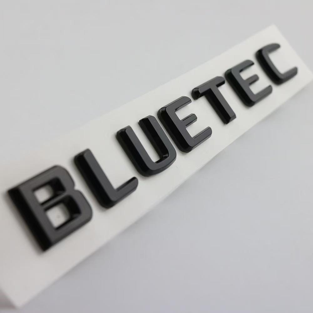 ABS Letters Logo Car Rear Trunk Emblem Badge Stickers For Mercedes Benz BLUETEC W213 W212 W204 W205 W176 W164 CLK G63 GLA S300 TP9