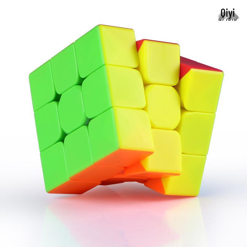 QiYi Warrior S 3x3x3 Colored Cube & QiYi Voyage W 3x3x3 Black Cube - Educational Rubik's Toy for Kids