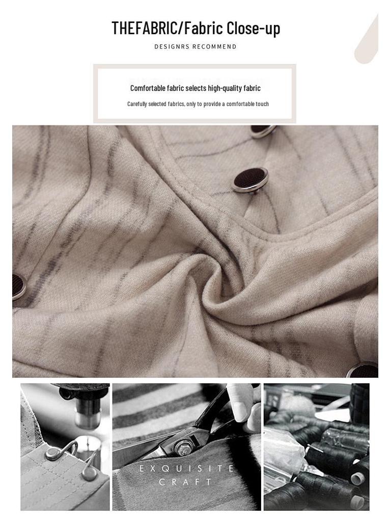 Spring & Autumn 2025 Women's Petite Shirt Collar Dress for Middle-Aged and Elderly - Fake Two-Piece Design