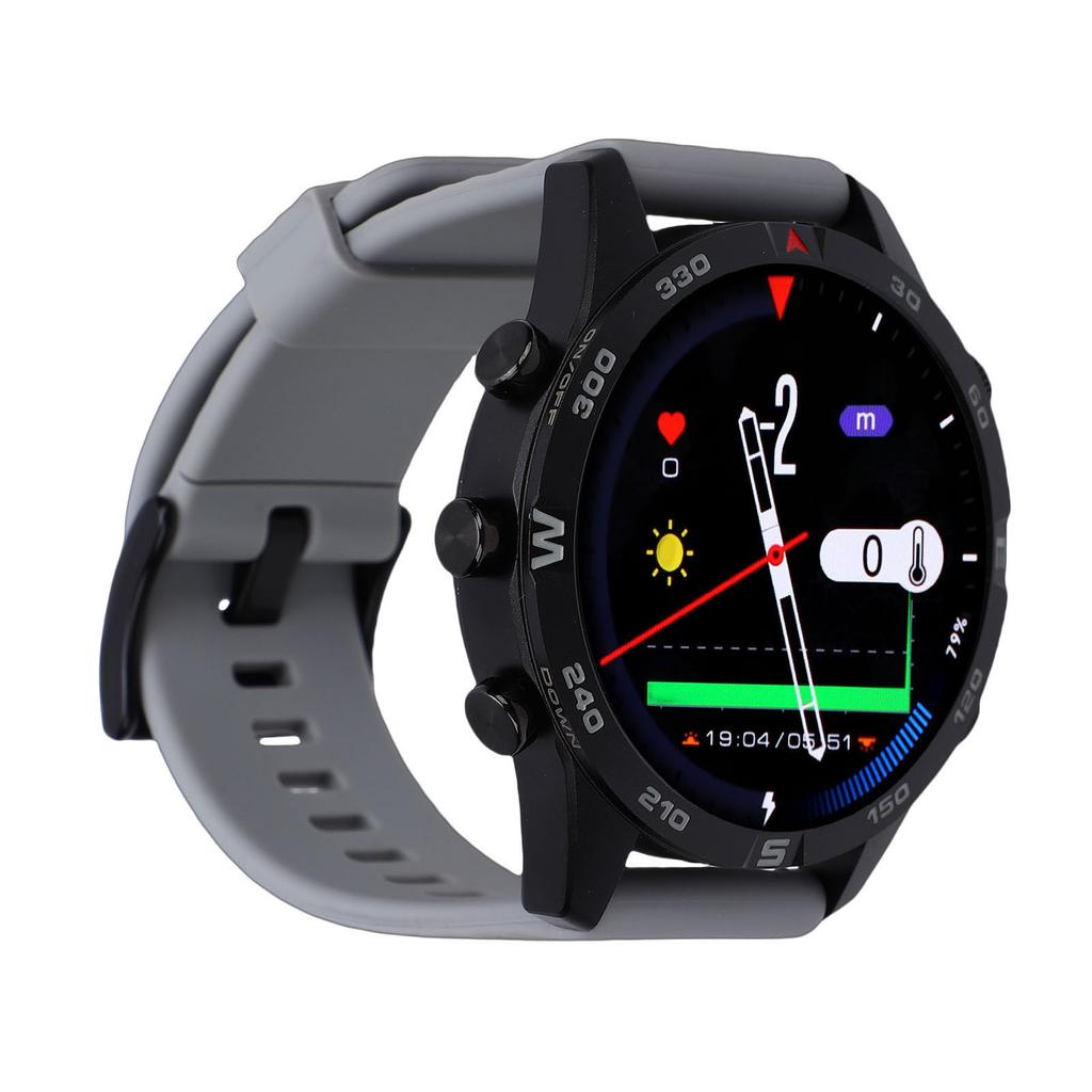 Men Dive Watch Smartwatch 100M Waterproofing Professional Diving Sports Wrist Watch for Swimming Hiking with Depth Sensor Barometer