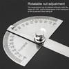 High Precision Stainless Steel Protractor Angle Gauge 180 Degrees 0-10CM Adjustable Semicircle Protractor Angle Measuring Tool