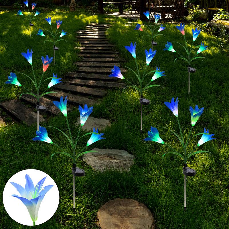 Solar Lotus Sunflower Garden Light for Outdoor Decoration