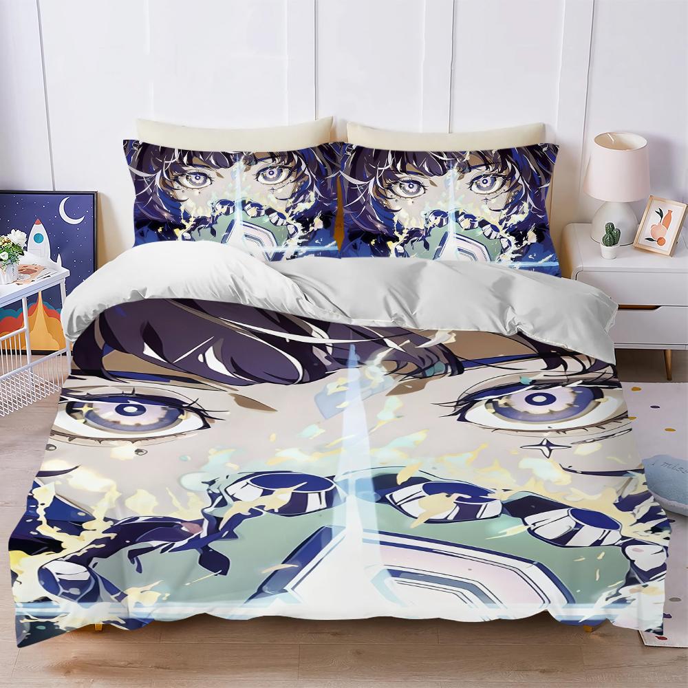 

Gothic Cool Girl Duvet Cover Set Soft Wash Bed 3 Piece Summer Comfortable Student Dormitory Home Baby Bedding Best seller (135x200cm)