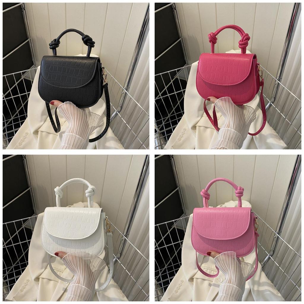 Trendy New Autumn Style 2023 Stone Texture Solid Color Urban Minimalist Shoulder Handbag