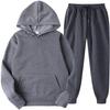 2026 Men's Athletic Track and Field Suit Men's/Women's Two Piece Running Suit Long Sleeve Pullover Hooded Sweatshirt+Sweatpants