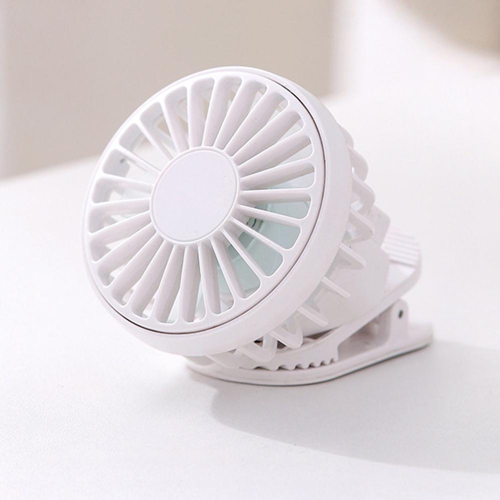 1pc Solar Powered Portable Hand Clip Fan USB Rechargeable Mini Fan Clip On Air Cooling Fan For Summer Outdoor Hiking Camping