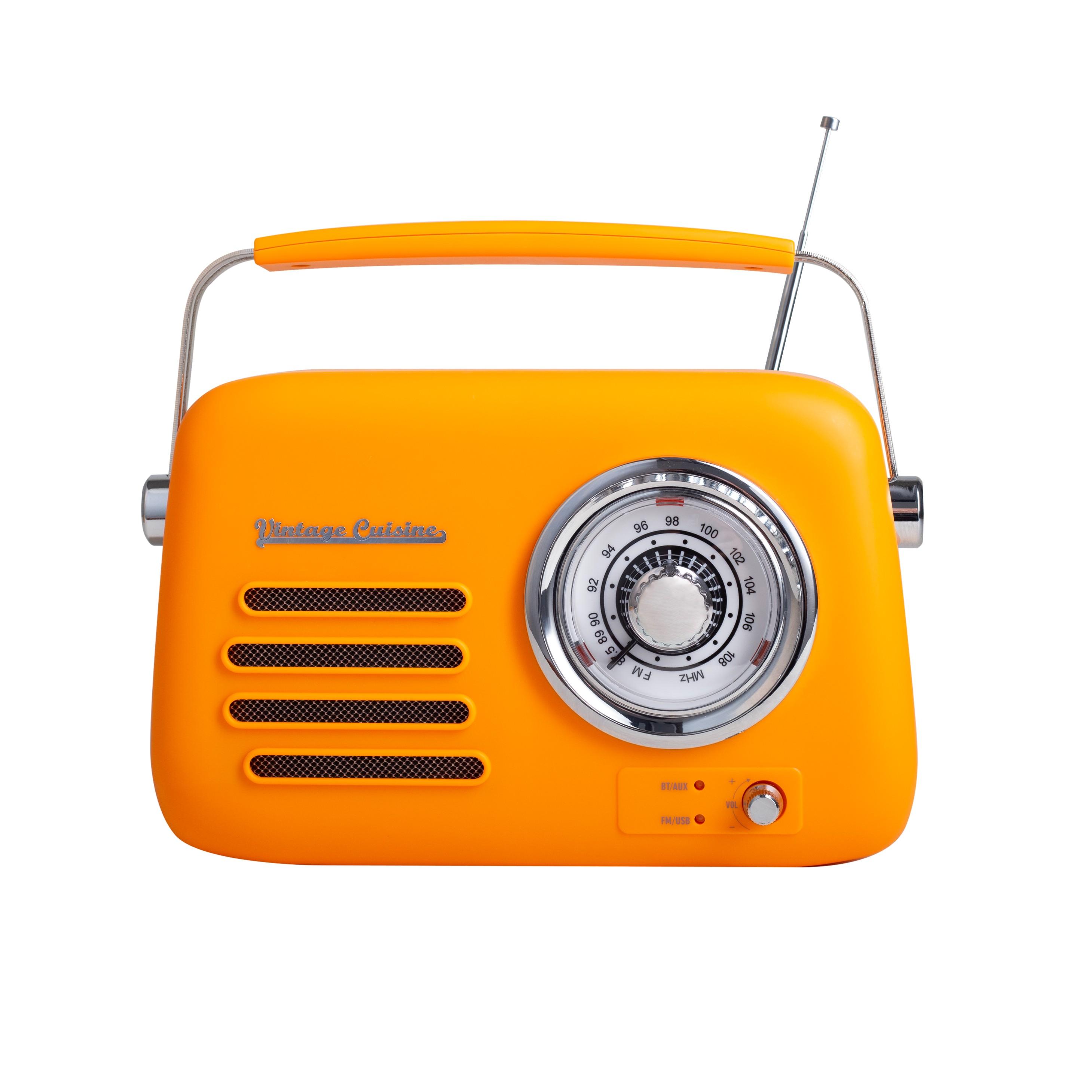 Bluetooth Radio with Metal Handle Vintage