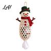 Seasonal Craft Kits Crochet Animal Bag Holder DIY Kit Hanging Plastic Make Easy Patterns Cute Raccoon Highland Cow Organizer for Home Kitchen Decor,