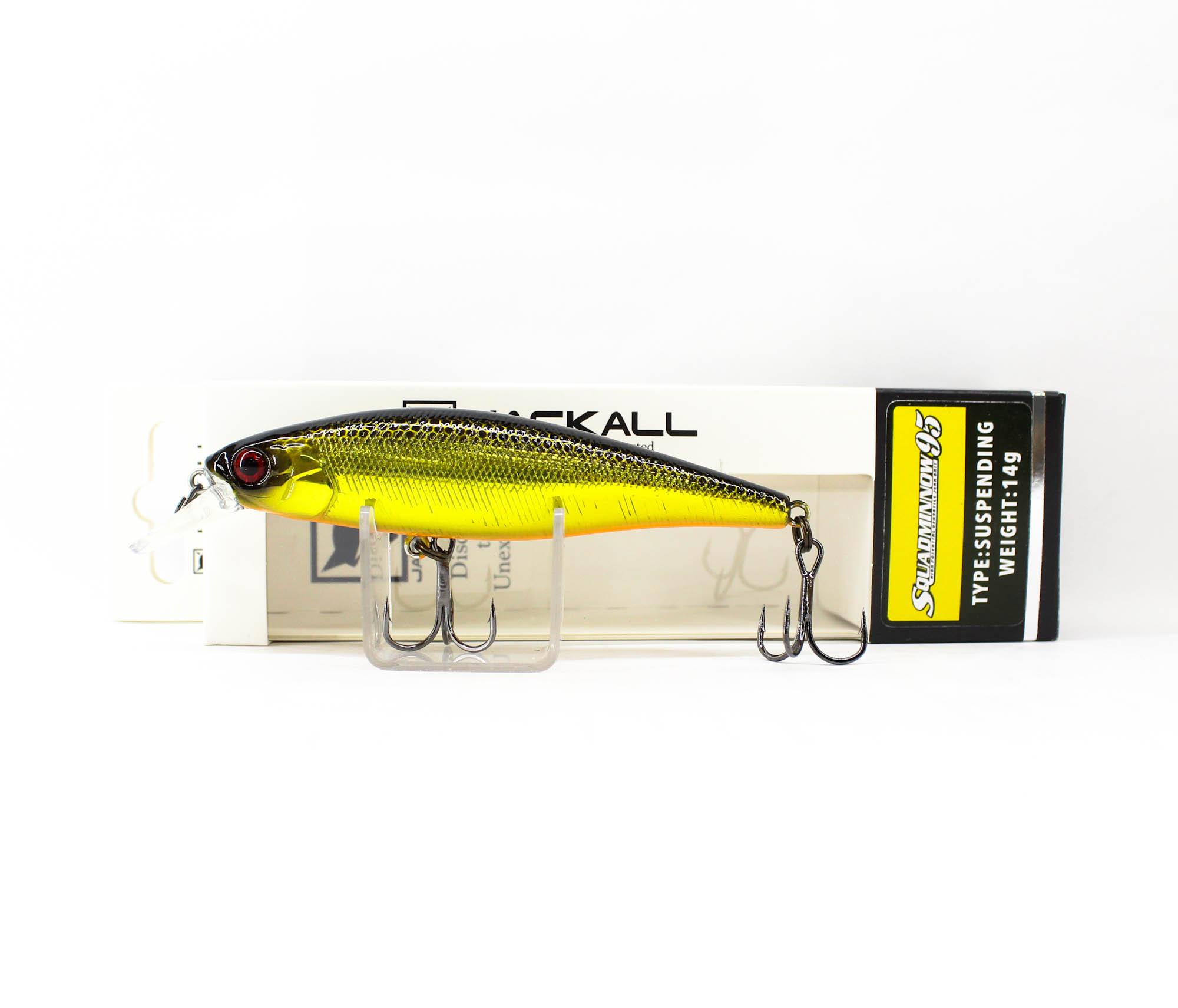 

Воблер Jackall Squad Minnow 95SP Суспендер HL Золотой и Черный (2529)