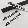 3D ABS Chrome Black Car Letters Logo 4MATIC Emblem Sticker Nameplate Rear Trunk Badge For Mercedes Benz 4MAITC Acciessories