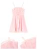 Schickes Feen-Blasen-Gaze-Spaghettiträger-A-Linien-Kleid - Petite, Tailliert, Kurz & Elegant