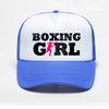 Boxing Girl Player Silhouette Sport Gift hat Unisex Style Baseball Cap Women Visor Hat mesh breathable Snapback hats