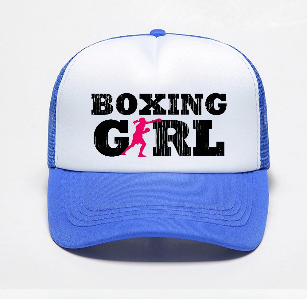 Boxing Girl Player Silhouette Sport Gift hat Unisex Style Baseball Cap Women Visor Hat mesh breathable Snapback hats