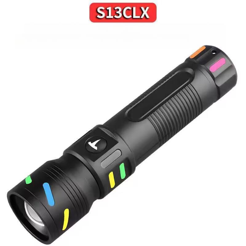 8000LM Zoomable Flashlight,Type-C Rechargeable,3 Modes, Adjustable Focus,Portable Torch for Camping Cycling Emergency,rechargeable
