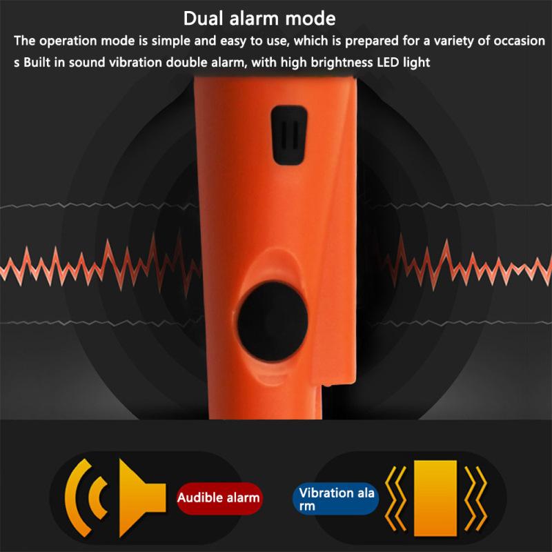 Ruční detektor kovů s LED světlem přenosný IP66 vodotěsný prachotěsný zahradní detekční nástroj