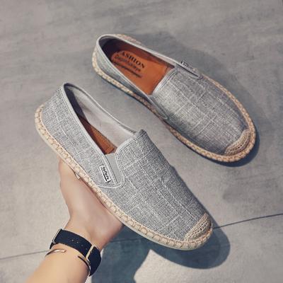 Erkek Loafer'lar Yumuşak Yüksek Kaliteli Bahar Kanvas Balıkçı Ayakkabıları Spor Ayakkabılar Erkek Espadriller Trend Düz Ayakkabılar Sürüş Ayakkabıları Erkek Yaz667